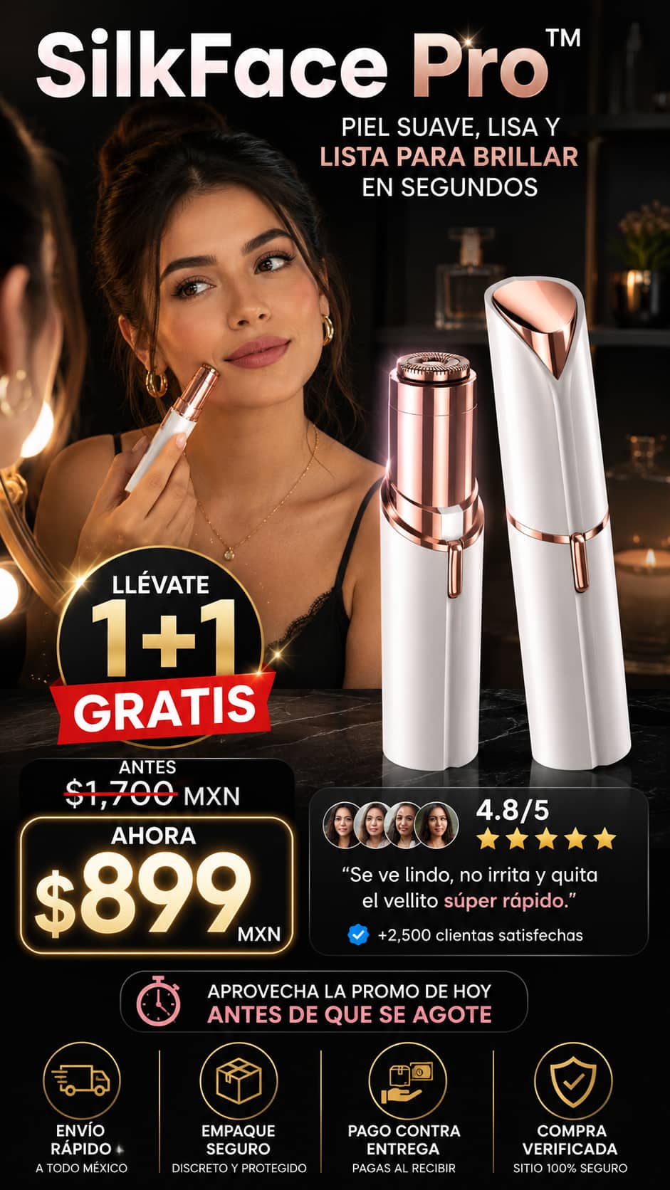 Depiladora Electrica Cejas Y Bello Facia