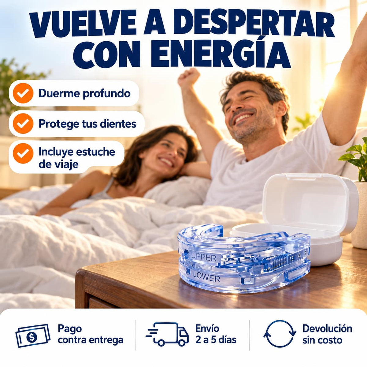 Protector Antirronquidos RonquiStop™ | Duerme y Deja Dormir