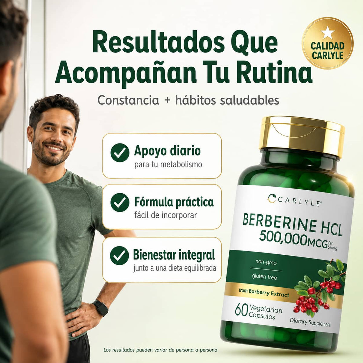 Berberina HCL Carlyle | Controla Tu Azúcar de Forma Natural