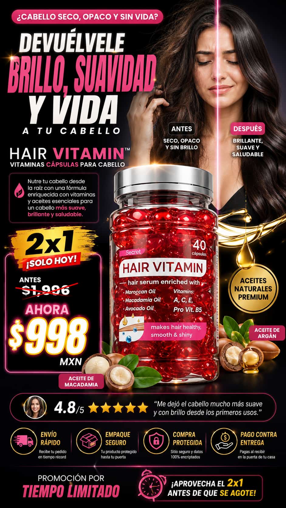 Vitaminas Capsulas Para Cabello