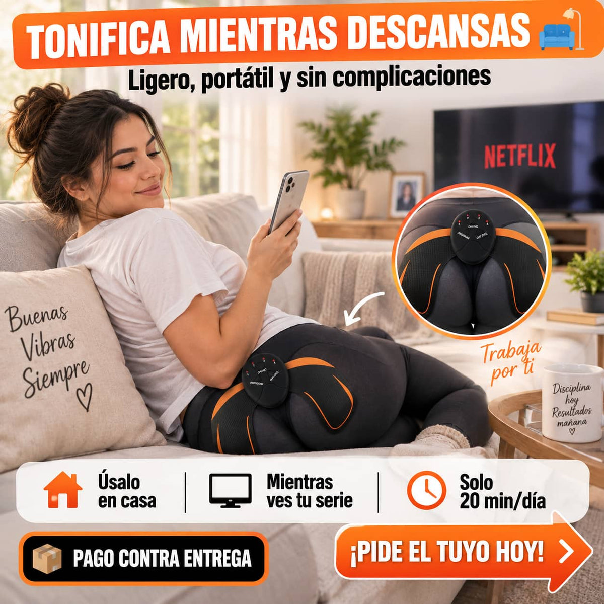 Estimulador EMS para Glúteos | Levanta y Tonifica Sin Esfuerzo