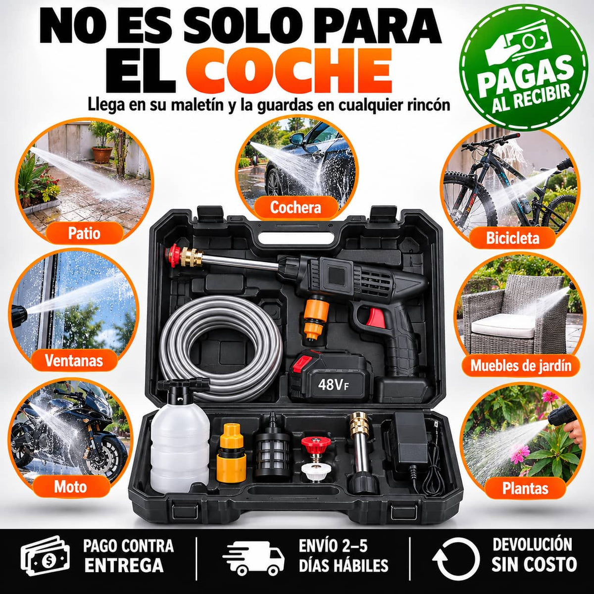 Pistola Hidrolavadora Inalámbrica | Tu Auto Limpio Sin Cables Ni Enchufes