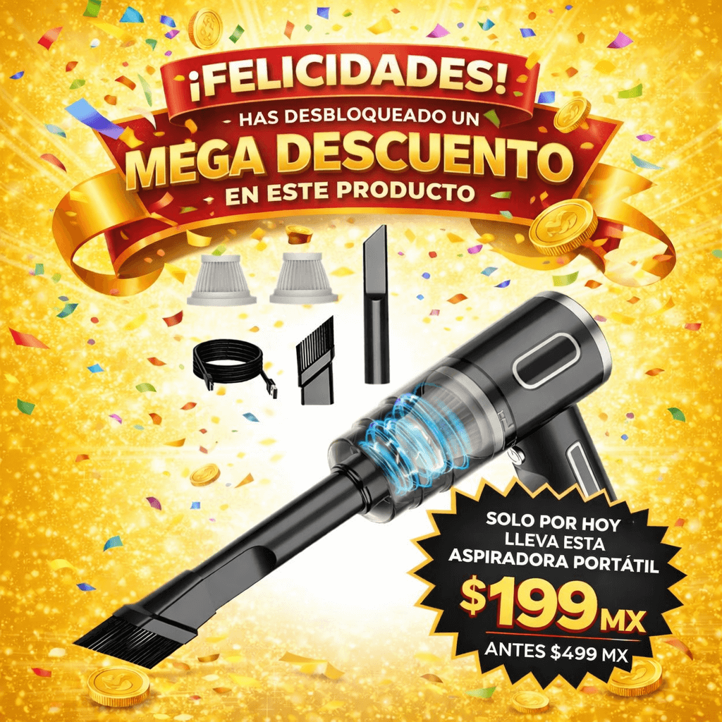 Aspiradora Portátil Para Carro Y Casa +60 Descuento🔥