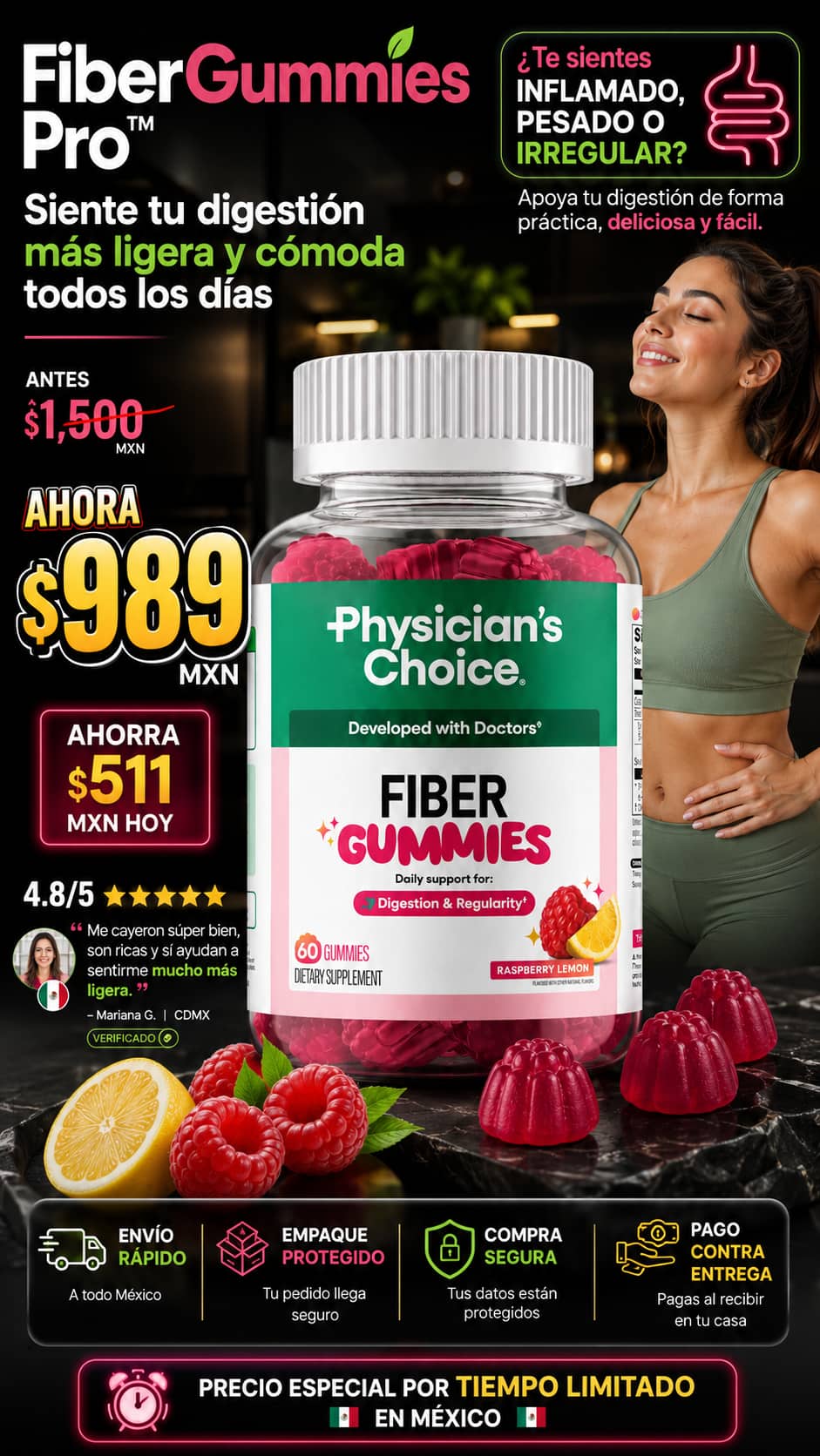 Physicians Choice Fibra 60 Gomas