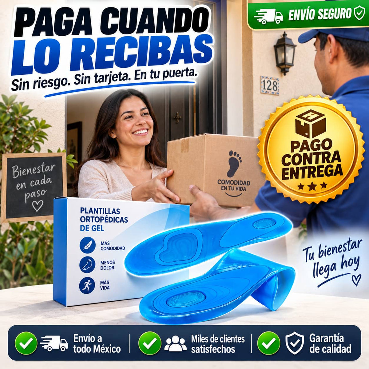 Plantilla Ortopédica StepComfort Pro™ | Camina Todo el Día Sin Dolor ni Cansancio