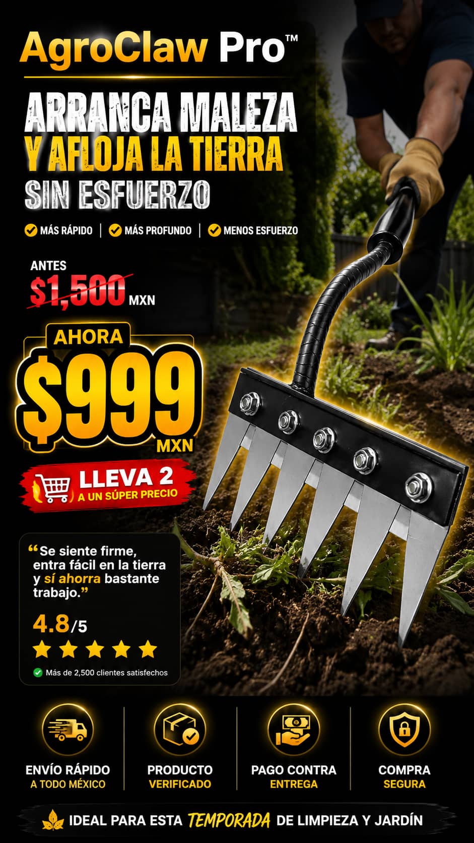 Rastrillo Liberador® RASTRILLO MALEZAS