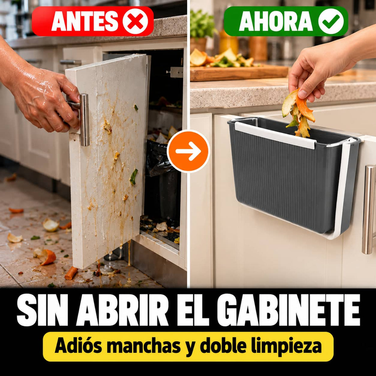 Bote de Basura CleanBin Pro™ | Cocina Limpia Mientras Cocinas