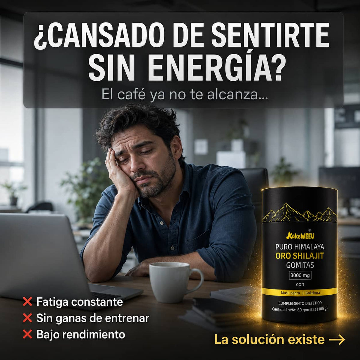 Gomitas de Shilajit del Himalaya | Energía y Recuperación 100% Natural