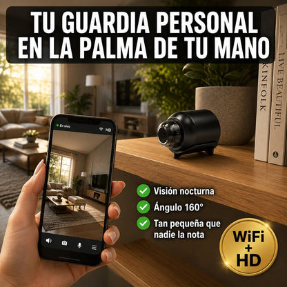 Mini Cámara de Seguridad WiFi | Vigila Tu Hogar Desde Tu Celular, De Día y De Noche