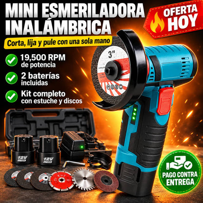 Mini Esmeriladora GrindMax Pro™ | Corta Sin Cables, Donde Sea