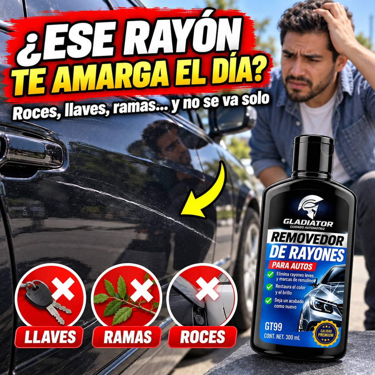 Quita Rayones Gladiator GT99 | Brillo de Agencia en Minutos