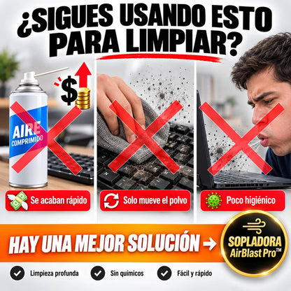 Sopladora AirBlast Pro™ | Elimina el Polvo en Segundos Sin Esfuerzo