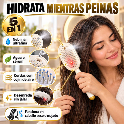 Peine Nebulizador MistGlow Pro™ | Adiós Frizz y Enredos en Segundos