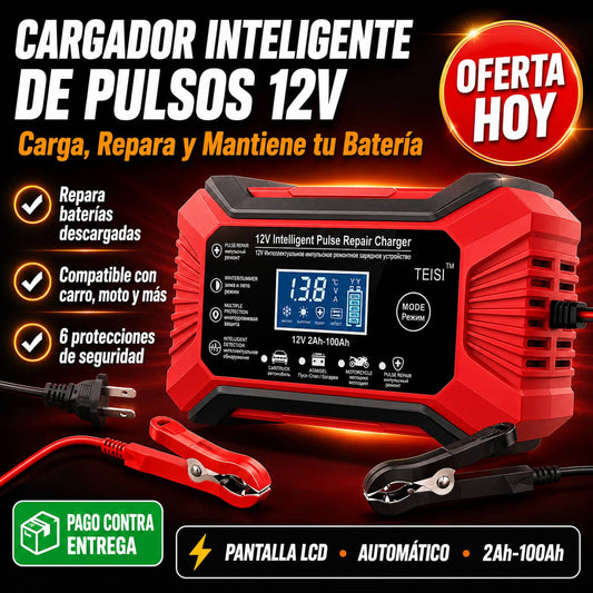 Cargador Inteligente de Batería 12V | Revive Baterías Viejas Sin Ir al Mecánico