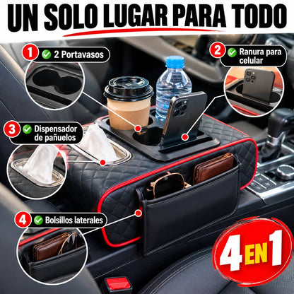 Organizador Para Reposabrazos De Auto | Todo En Orden Y A La Mano