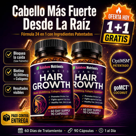 Cápsulas Capilar 24 en 1 | Detén la Caída y Recupera Tu Cabello