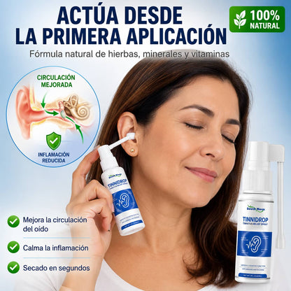 Tinnidrop Spray Auditivo | Silencia los Zumbidos Desde la Primera Aplicación