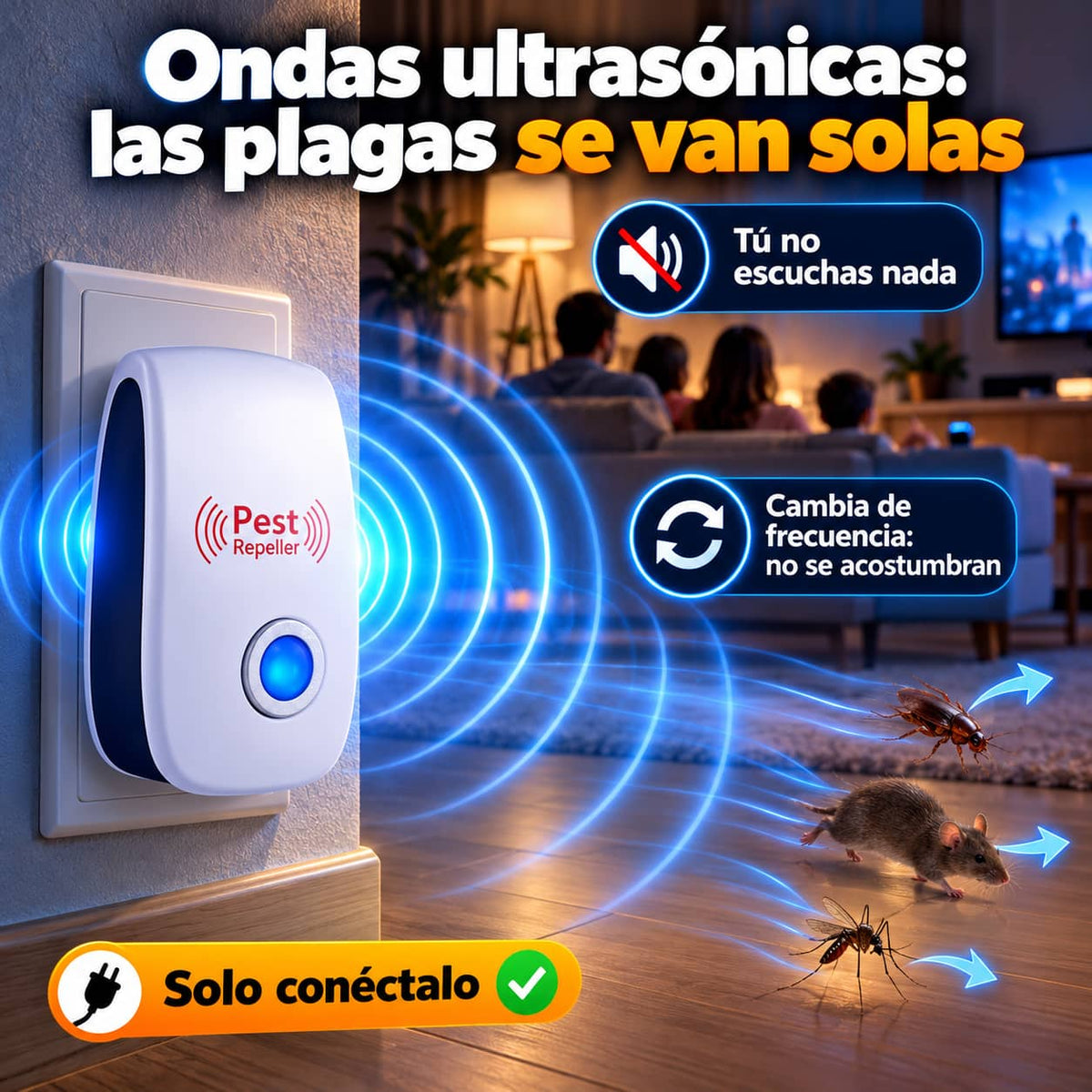 Repelente Ultrasónico de Plagas | Tu Casa Libre de Bichos Sin Químicos