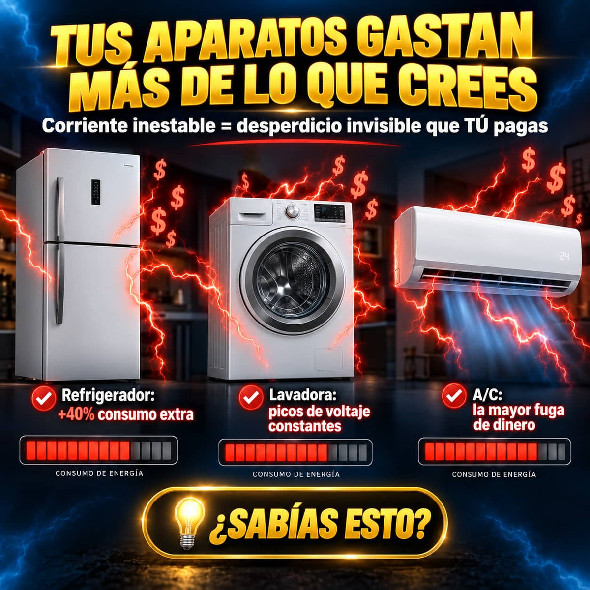 Ahorrador VoltSaver Pro™. | Reduce Tu Recibo de Luz Hasta un 30% Desde el Primer Mes