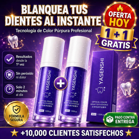 Gel Blanqueador Dental Púrpura Yasenshi™ | Dientes Más Blancos Sin Sensibilidad