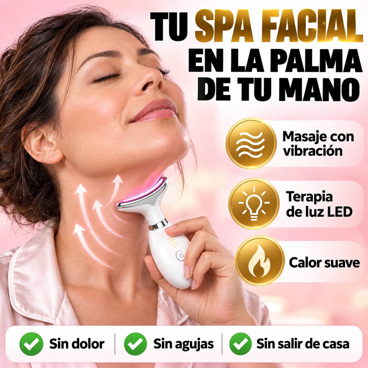 Masajeador Facial LED Skin Life | Piel Más Firme Desde Casa