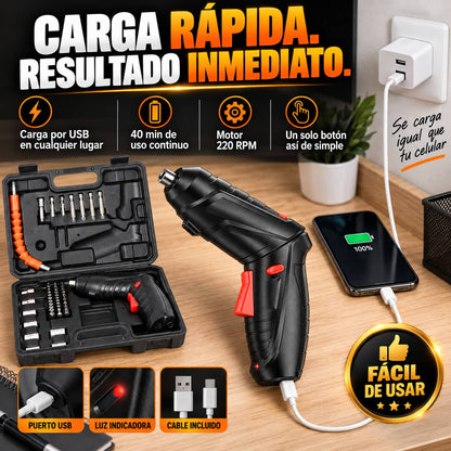Destornillador TorqueFlex Pro™ | Repara Todo en Casa Sin Esfuerzo
