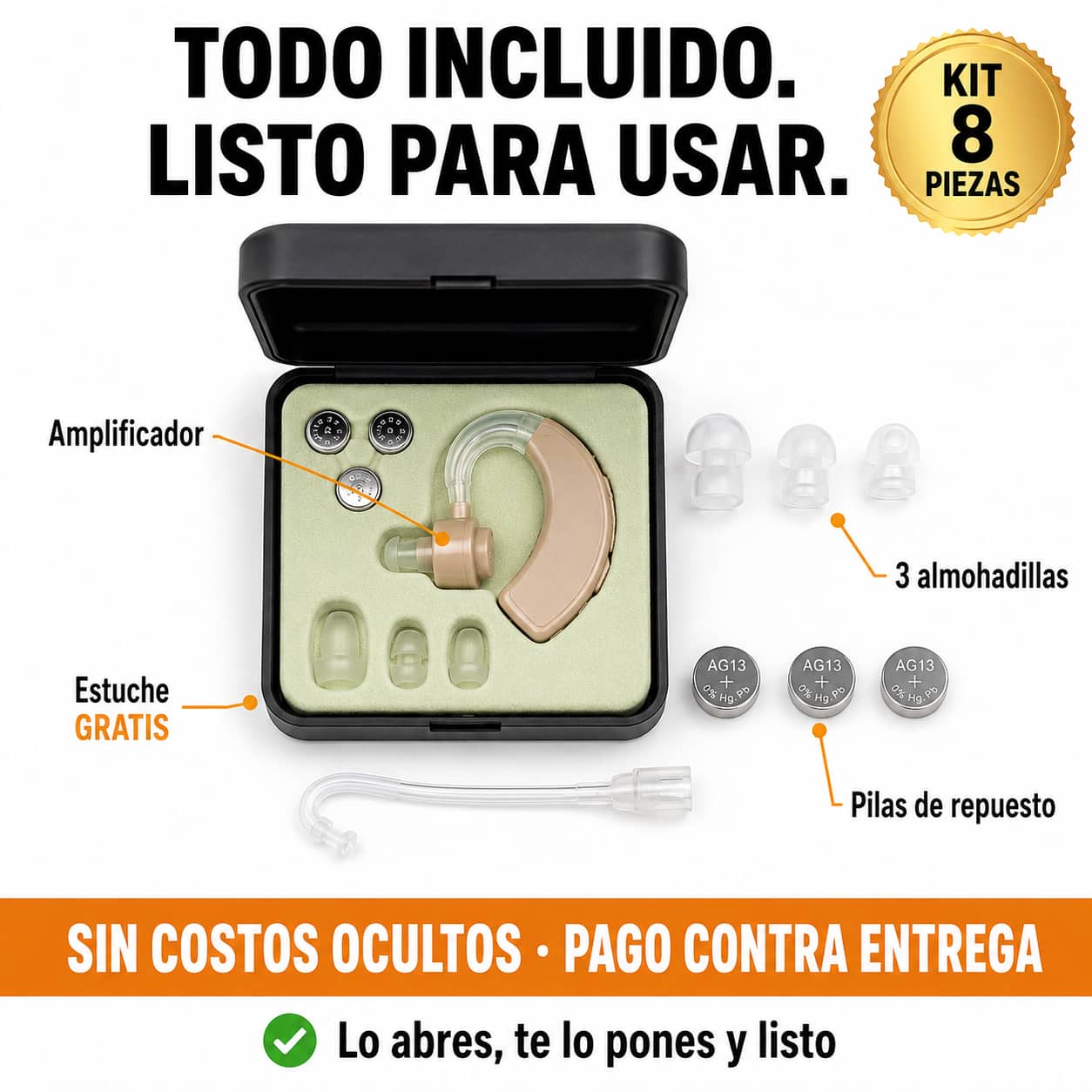 Amplificador Auditivo Cyber Sonic | Vuelve a Escuchar Todo con Claridad