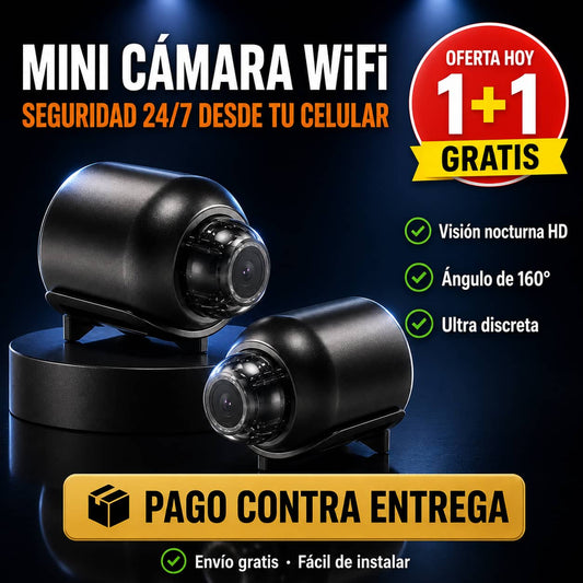 Mini Cámara de Seguridad WiFi | Vigila Tu Hogar Desde Tu Celular, De Día y De Noche