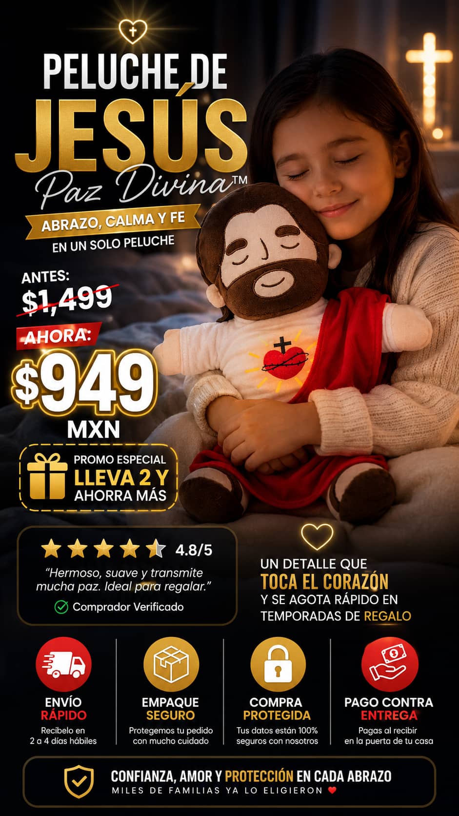 Peluche Jesús Respiracion Antiestres