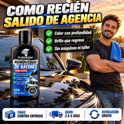 Quita Rayones Gladiator GT99 | Brillo de Agencia en Minutos