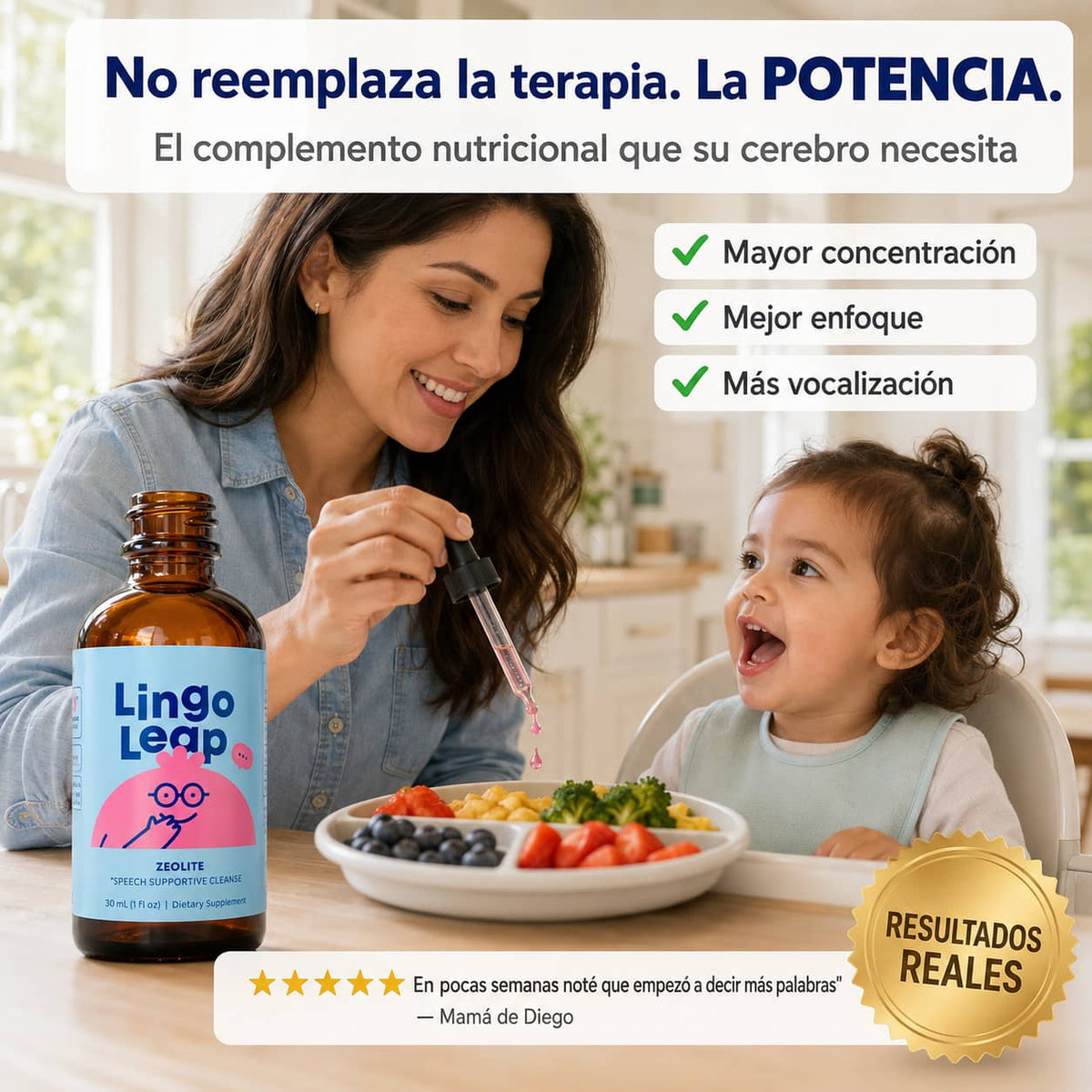 Gotas Lingo Leap™ | Impulsa el Habla de Tu Hijo de Forma Natural
