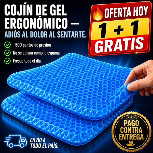 Cojín de Gel Ultra Confort | Siéntate Sin Dolor Todo el Día