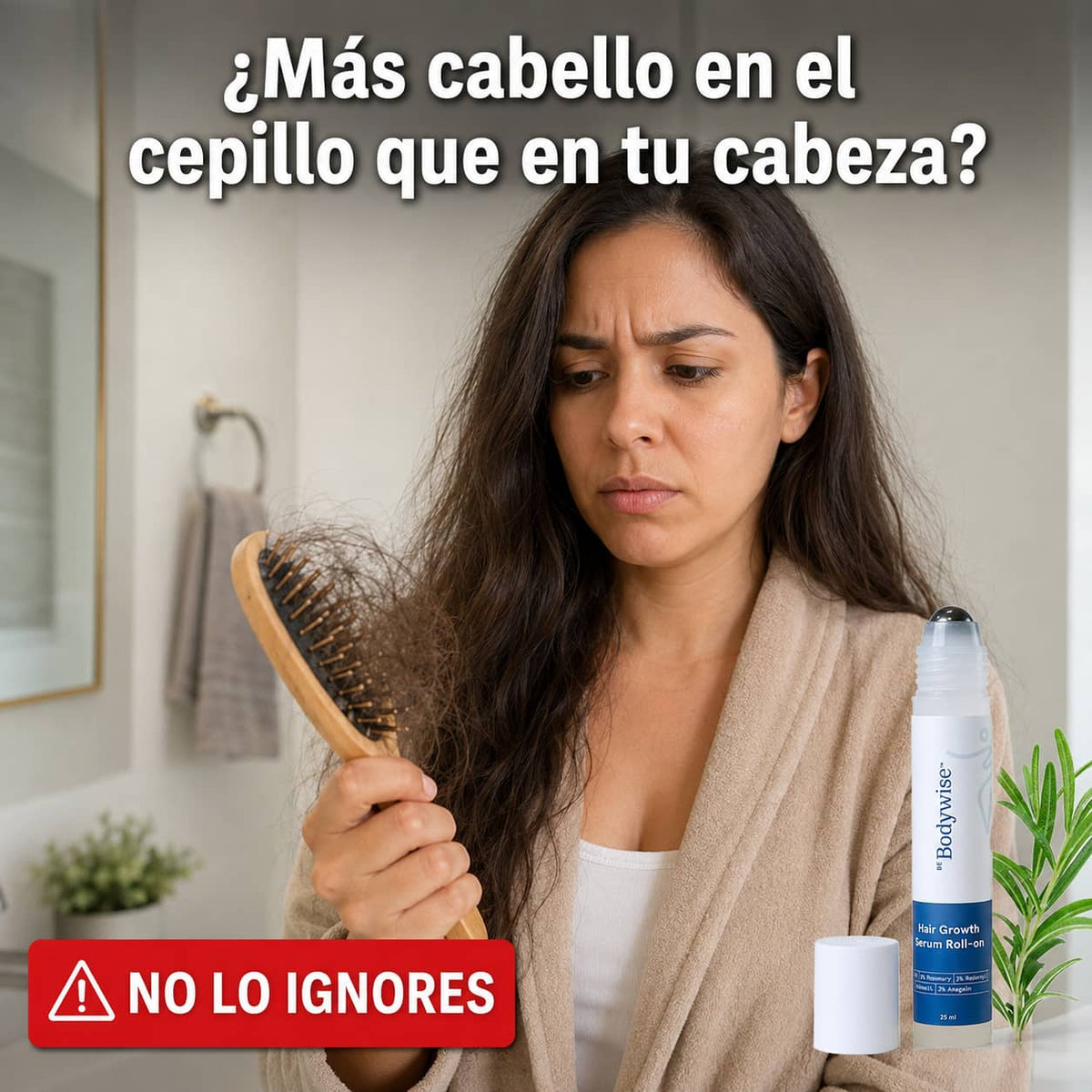 Suero Capilar de Romero Bodywise | Frena la Caída y Reactiva el Crecimiento Natural