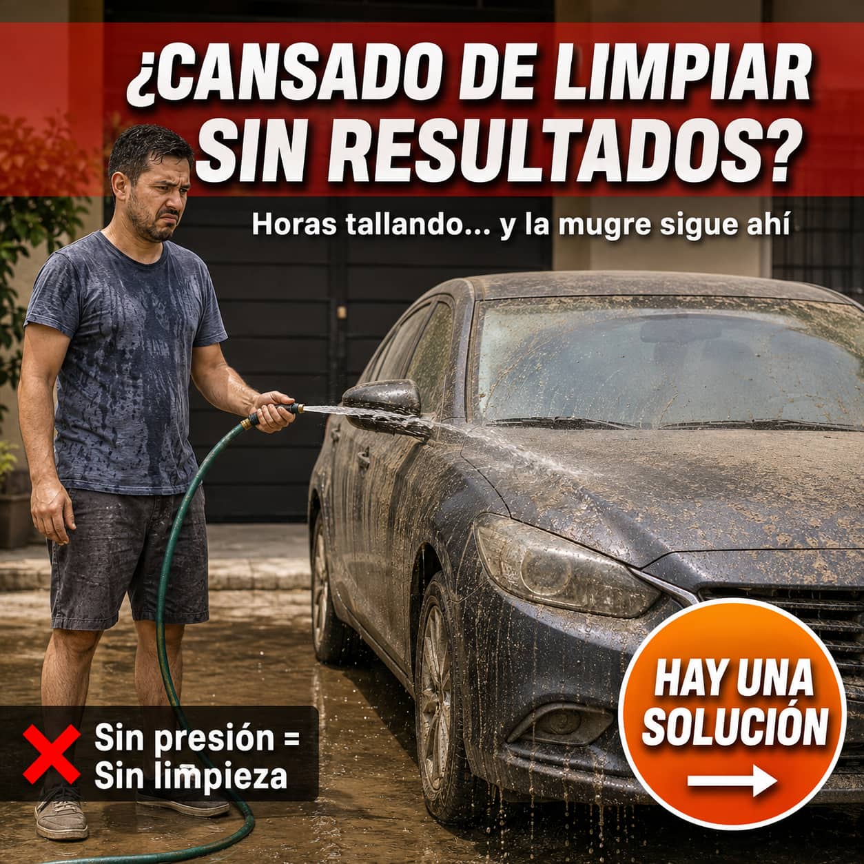 Pistola de Presión para Manguera Turbo Jet™ | Limpieza Profesional Sin Esfuerzo