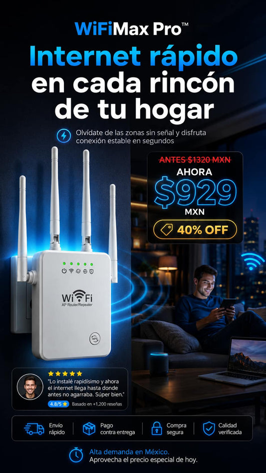 Amplificador Señal WiFiMax Pro™🛜