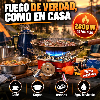 Mini Estufa CampFlame Max™ | Comida Caliente Donde Estés