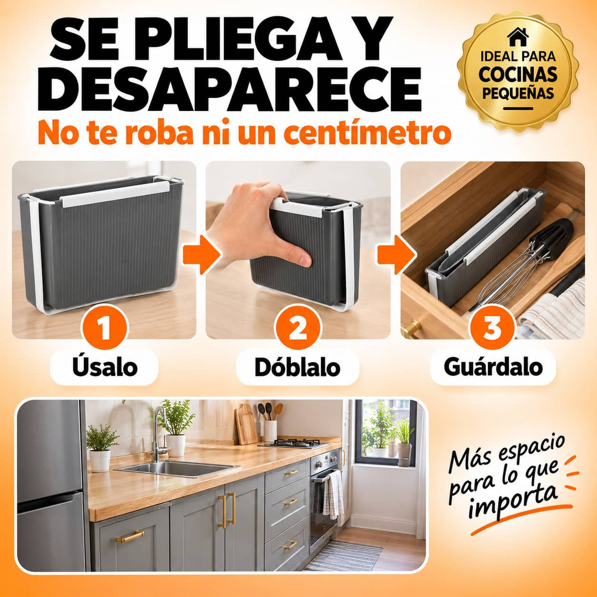 Bote de Basura CleanBin Pro™ | Cocina Limpia Mientras Cocinas