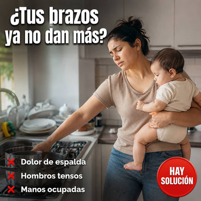 Cangurera BabySling Pro™ | Manos Libres Sin Soltar a Tu Bebé