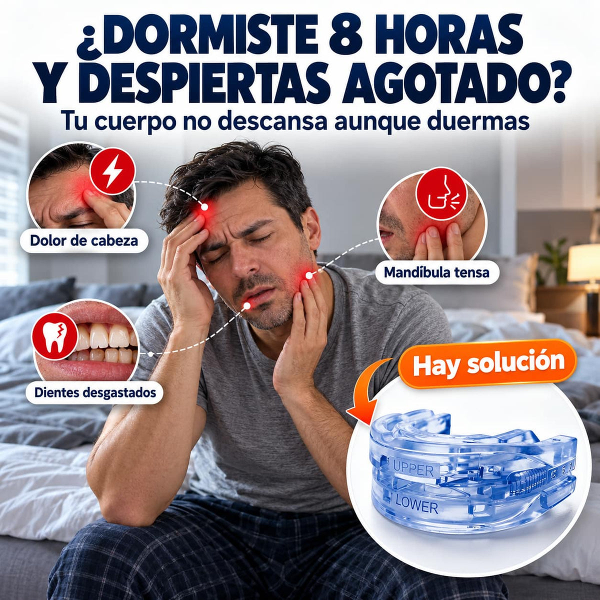 Protector Antirronquidos RonquiStop™ | Duerme y Deja Dormir
