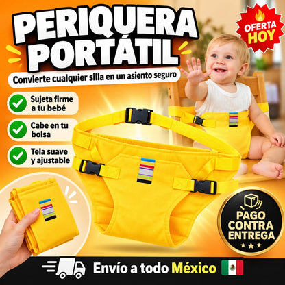 Arnés Portátil Para Bebé | Convierte Cualquier Silla en Periquera