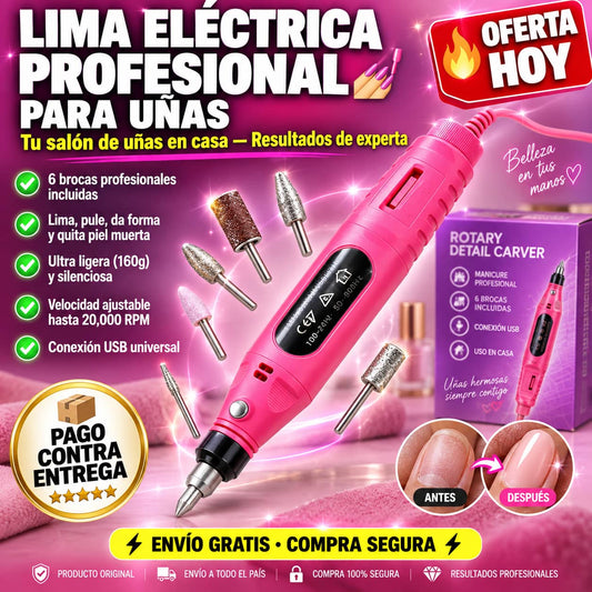Lima NailPro Drill™. | Manicura de Salón Sin Salir de Casa