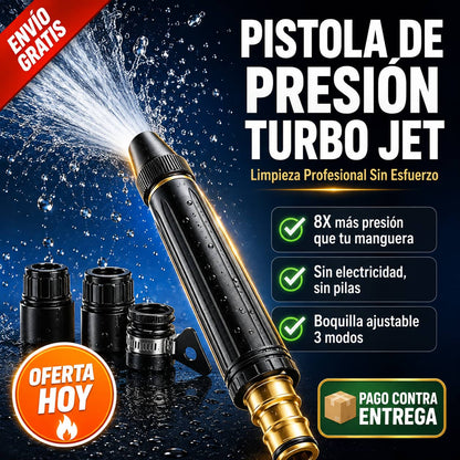 Pistola de Presión para Manguera Turbo Jet™ | Limpieza Profesional Sin Esfuerzo