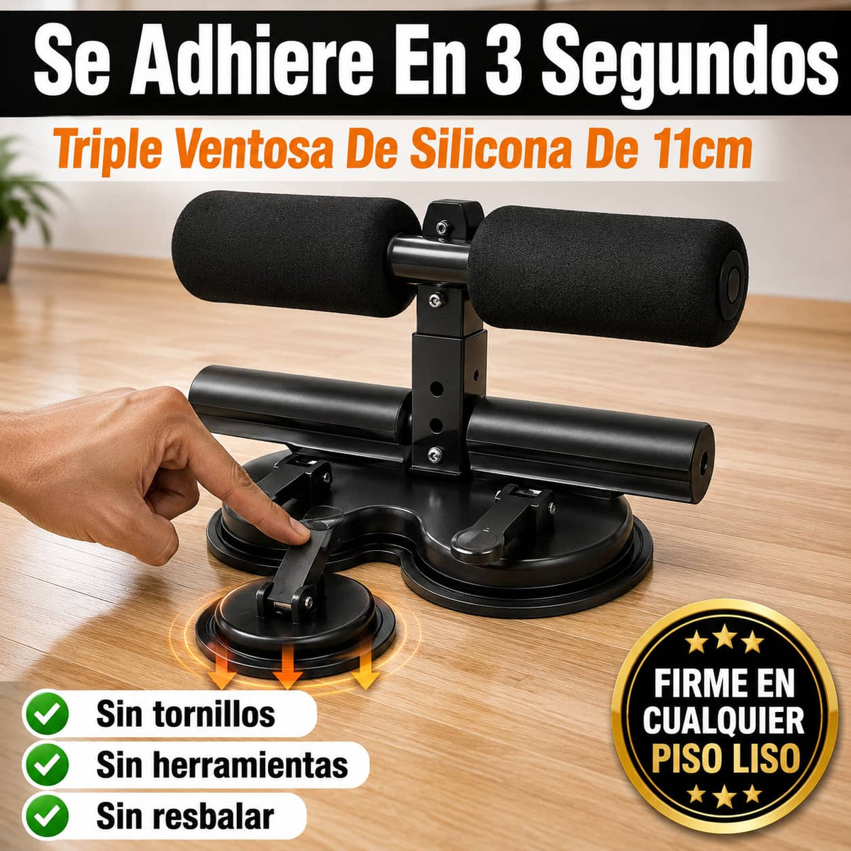 Barra Abdominal con Ventosa | Abdomen Marcado Sin Ir al Gym