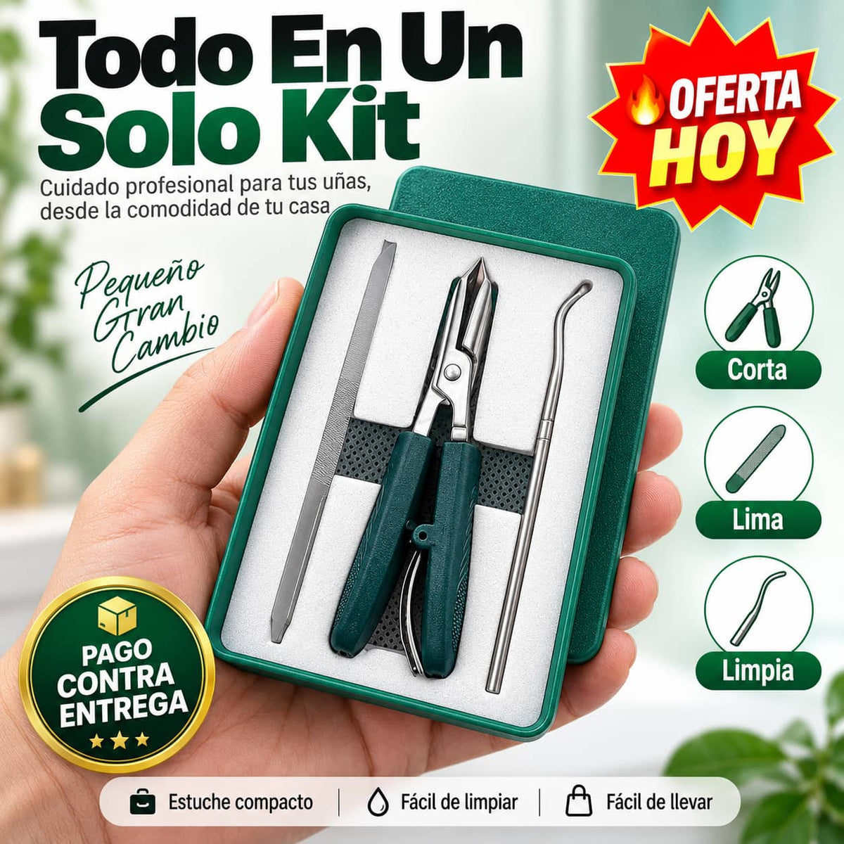 Kit de Manicura NailForce Pro™ | Corte Perfecto Sin Salir de Casa