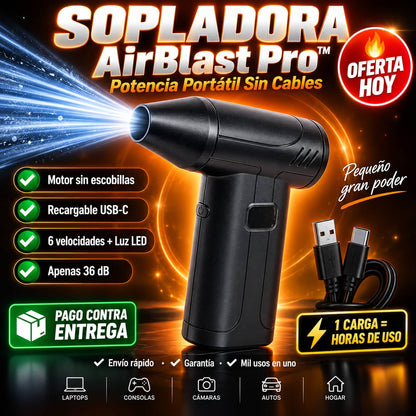 Sopladora AirBlast Pro™ | Elimina el Polvo en Segundos Sin Esfuerzo