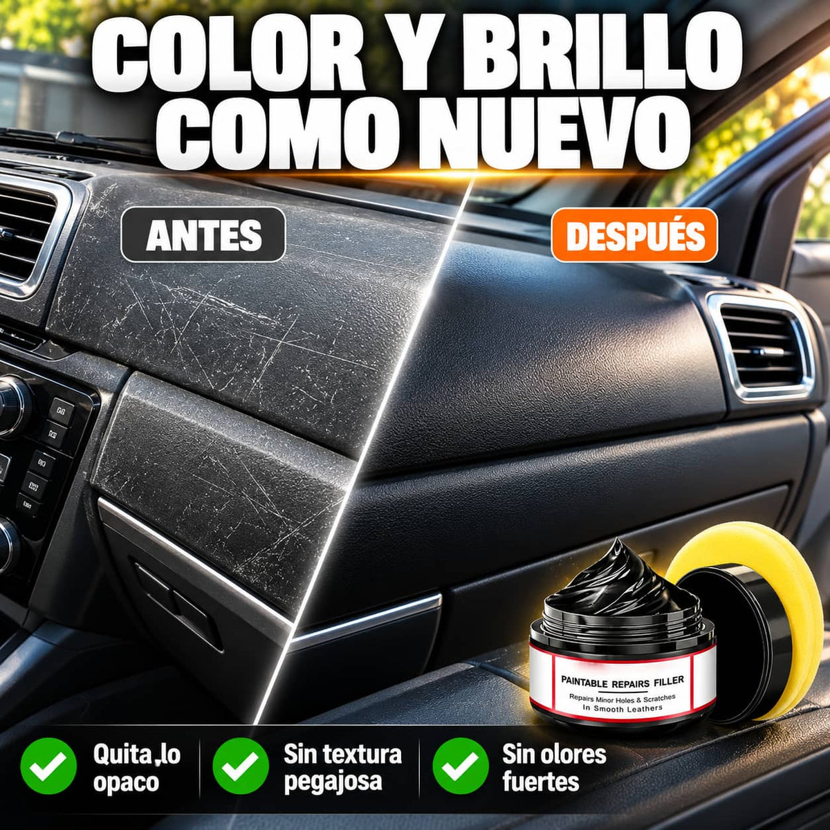 Reparadora De Cuero Y Plástico | Tu Auto Como Nuevo En Minutos