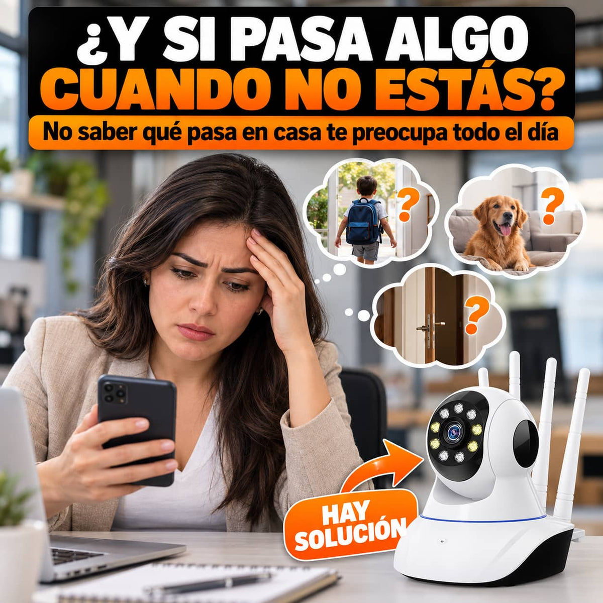 Cámara Robot 360° WiFi | Vigila Tu Casa Desde Tu Celular