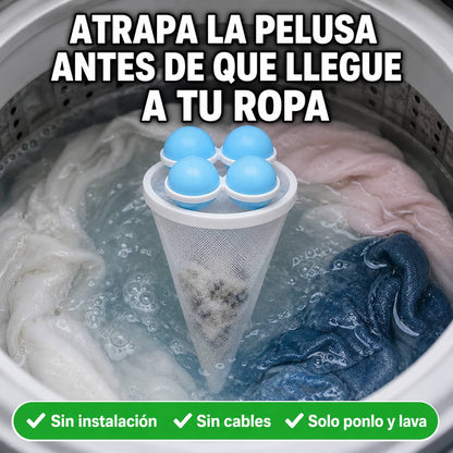 Filtro Atrapa Pelusas para Lavadora | Ropa Más Limpia Sin Esfuerzo Desde el Primer Lavado