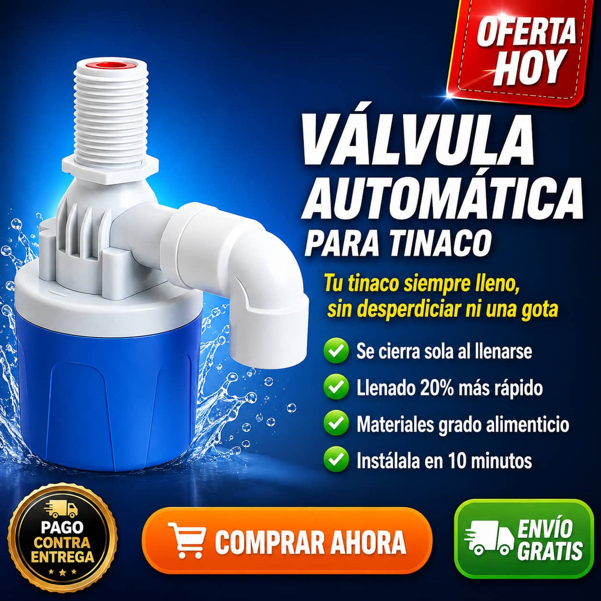 Válvula de Flotador Automática | Tu Tinaco Siempre Lleno Sin Que Estés Al Pendiente