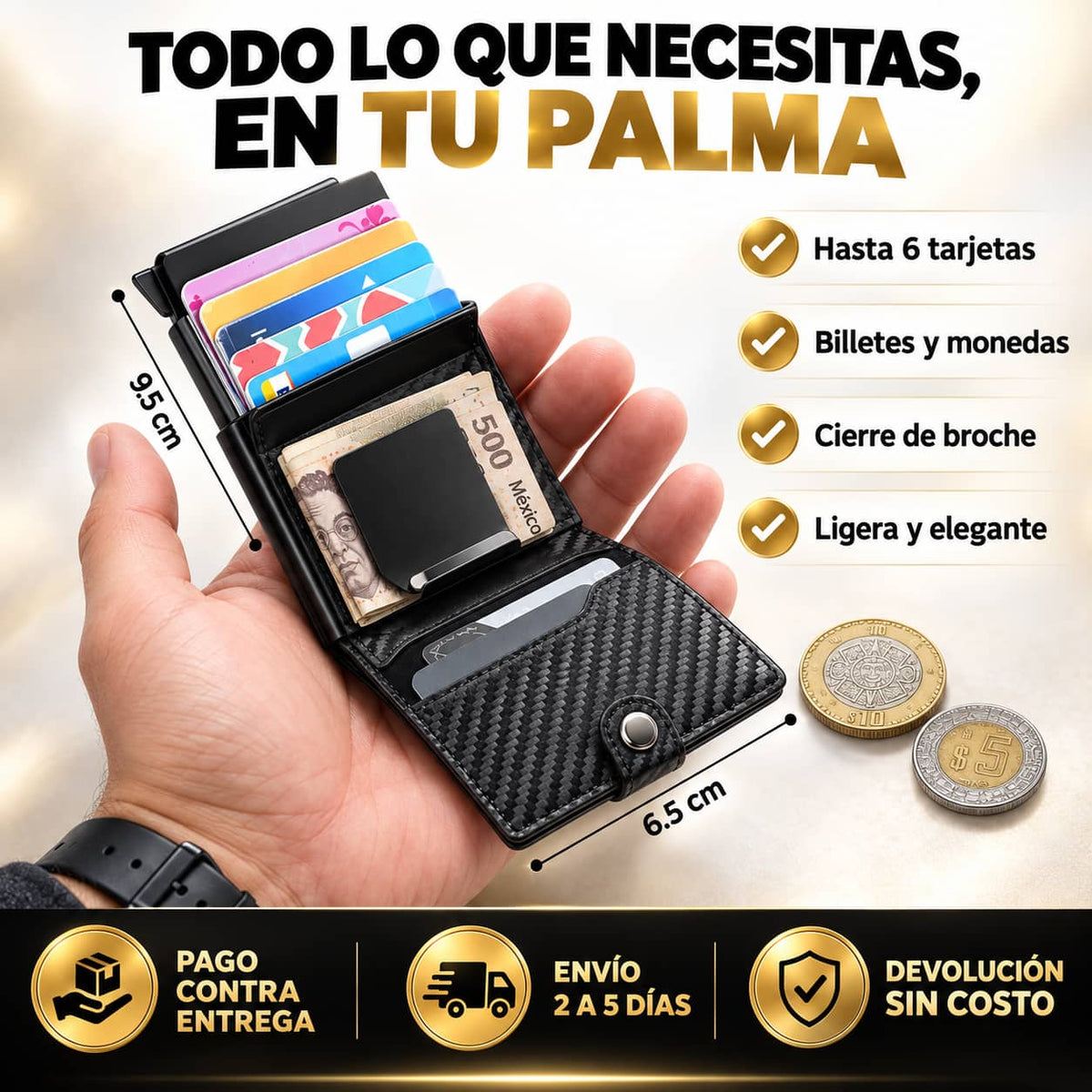 Cartera Anti-Clonación RFID | Tus Tarjetas Siempre Seguras